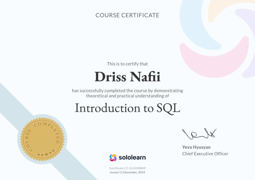 Introduction to SQL